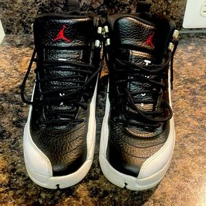 Jordan 12 retro black and white high tops